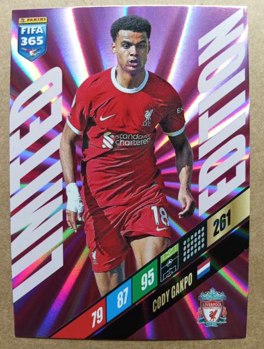 CODY GAPKO - PANINI `FIFA 365 COLLECTION` 2024 - `LIMITED EDITION` FOIL TRADING CARD