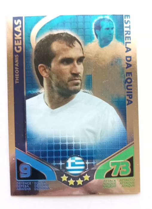THEO GEKAS - TOPPS MATCH ATTAX `FIFA WORLD CUP 2010 - FOIL STAR PLAYER - MEXICAN EDITION