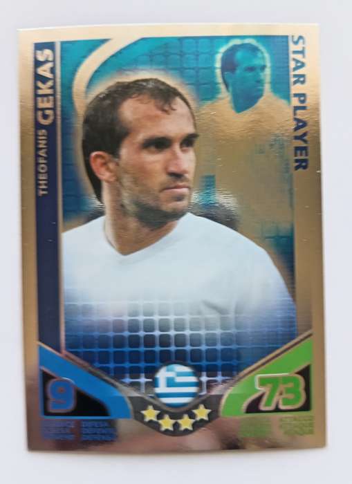 THEO GEKAS - TOPPS MATCH ATTAX `FIFA WORLD CUP 2010 - FOIL STAR PLAYER - Int. EDITION