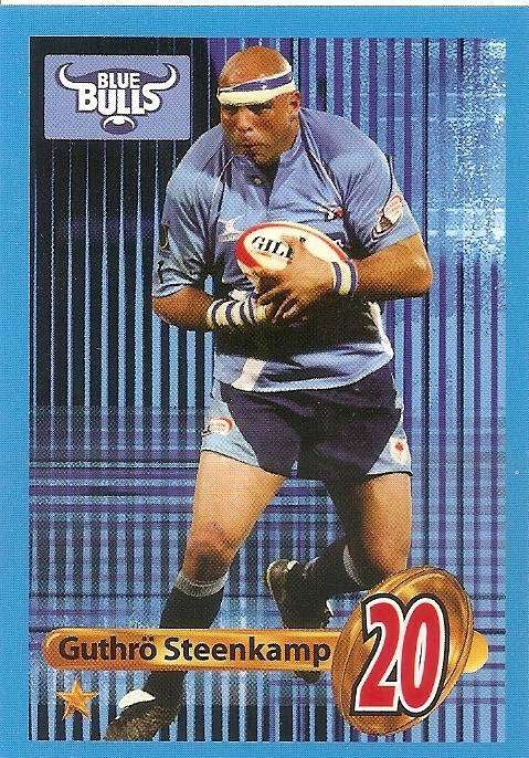 GUTHRO STEENKAMP (Bulls) - BIG BALL RUGBY COLLECTION  2009 -  ROOKIE BASE TRADING CARD