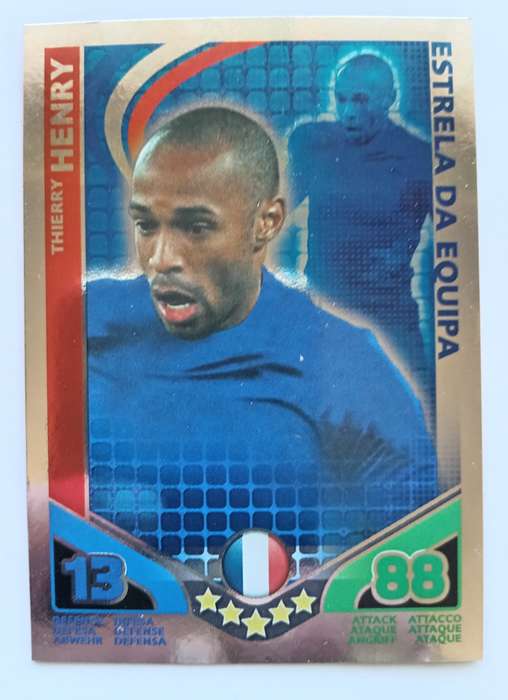 THIERY HENRY - TOPPS MATCH ATTAX `FIFA WORLD CUP 2010 - FOIL STAR PLAYER - MEXICAN EDITION