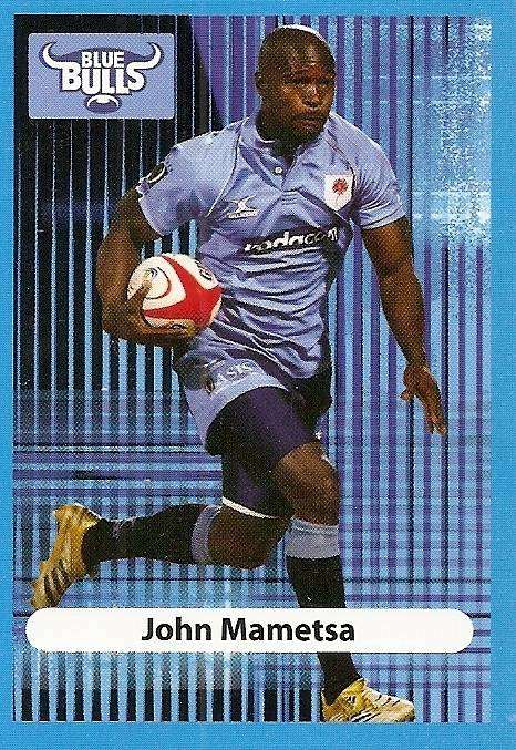 JOHN MAMETSA (Bulls) - BIG BALL RUGBY COLLECTION  2009 -  ROOKIE BASE TRADING CARD