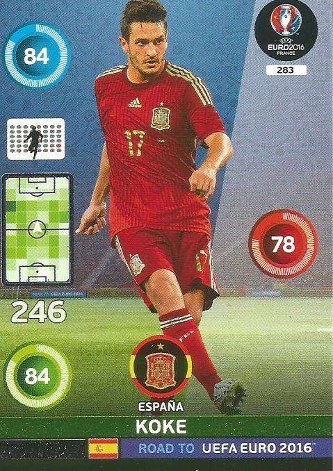 KOKE - PANINI  ROAD to EURO 2016 COLLECTION - FOIL "DYNAMO" CARD 283