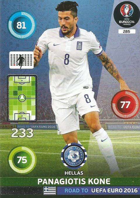 PANAGIOTIS KONE - PANINI  ROAD to EURO 2016 COLLECTION - FOIL "DYNAMO" CARD 285