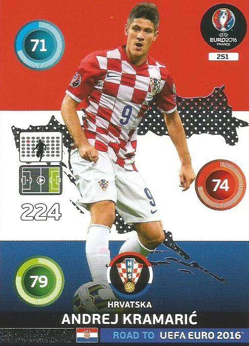 ANDREJ KRAMARIC - PANINI Road to Euro 2016 Collection - FOIL "One to Watch" CARD 251