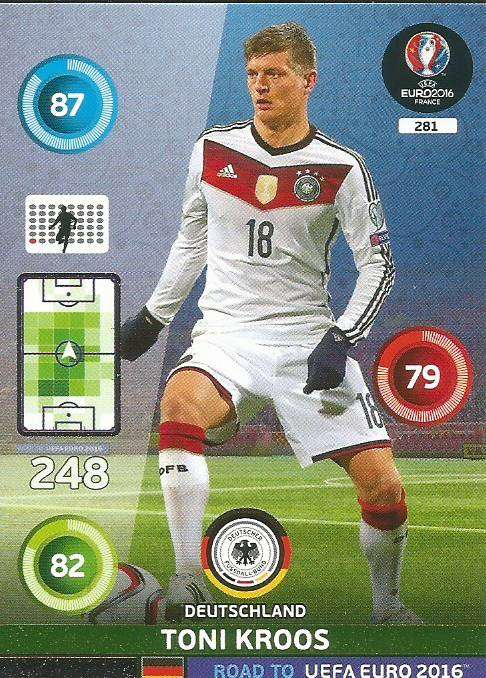 TONI KROOS - PANINI  ROAD to EURO 2016 COLLECTION - FOIL "DYNAMO" CARD 281