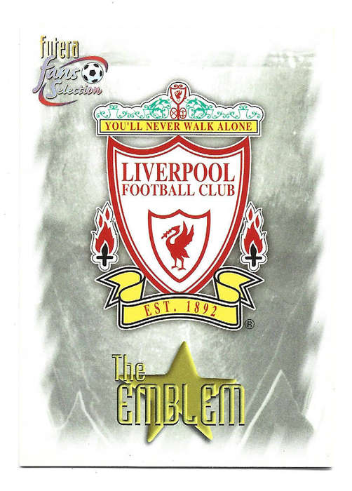 LIVERPOOL FC - LIVERPOOL FC FUTERA Fans Selection 1999 Collection - CLUB LOGO Trading card 98