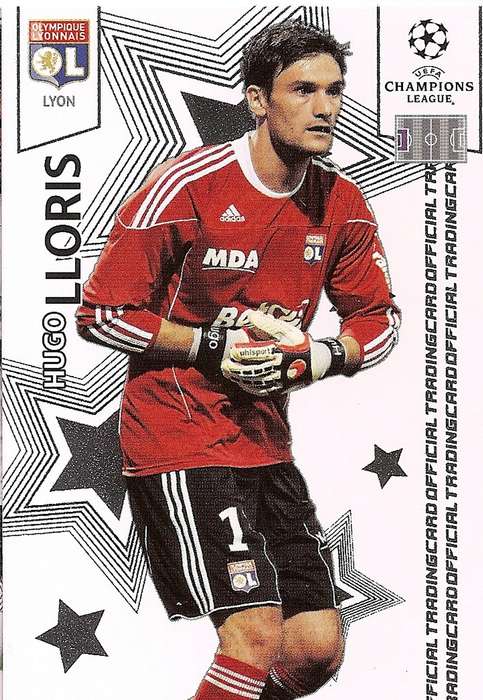 HUGO LLORIS (Lyon) - PANINI CHAMPIONS LEAGUE PREMIUM 2010/11 - RARE TRADING CARD