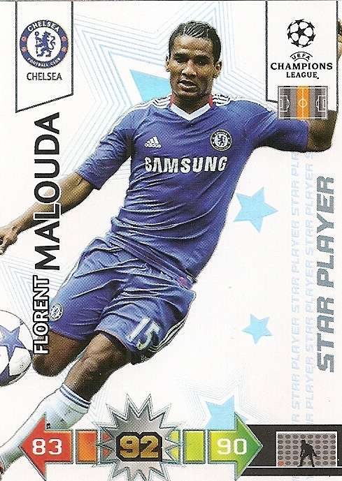 FLORENT MALOUDA - PANINI CHAMPIONS LEAGUE 2010/2011 COLLECTION - STAR PLAYER TRADING CARD