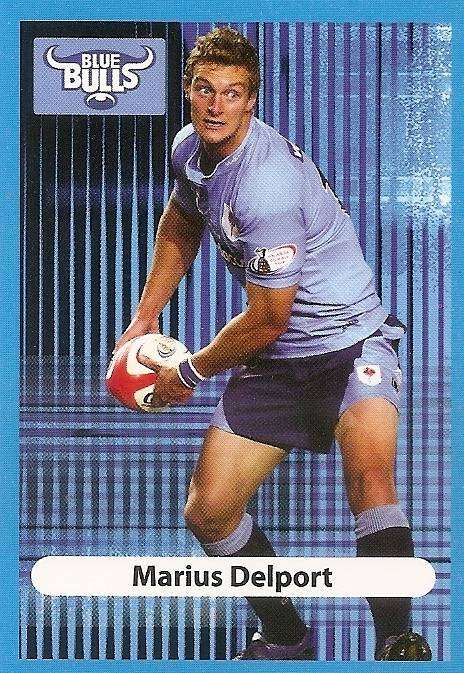 MARIUS DELPORT (Bulls) - BIG BALL RUGBY COLLECTION  2009 -  ROOKIE BASE TRADING CARD
