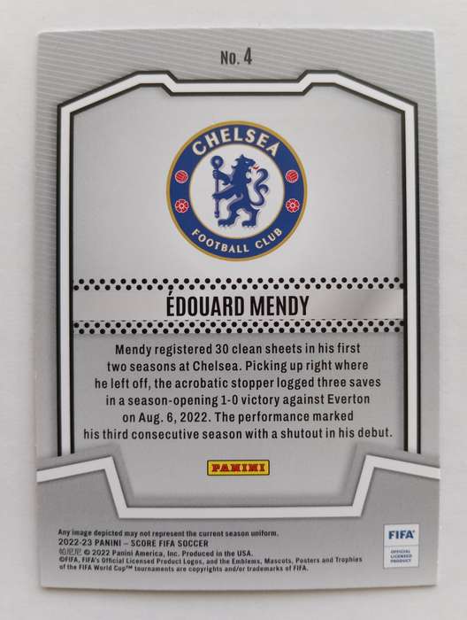 EDOUARD MENDY (Chelsea) - PANINI FIFA SOCCER SCORE 2023 - SCORE TEAM TRADING CARD 4