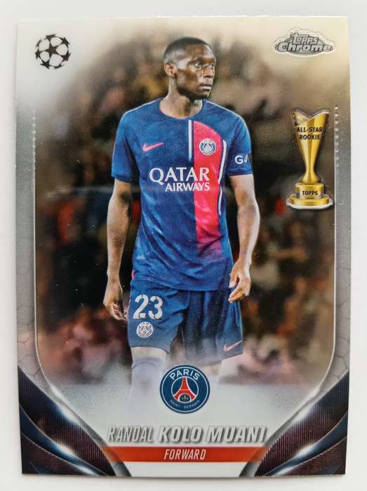 RANDAL KOLO MUANI (PSG) - TOPPS CHROME C/League 2024 - CHROME TRADING CARD 70