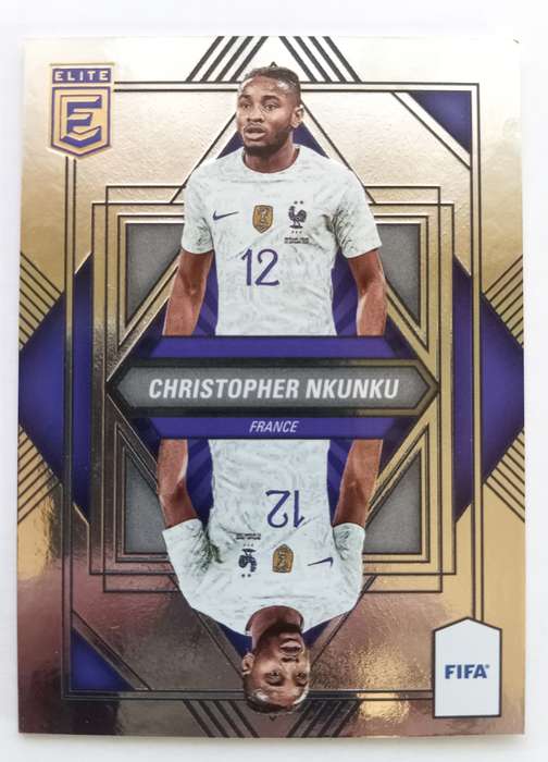 CHRISTOPHER NKUNKU - PANINI DONRUSS ELITE FIFA SOCCER 2023 - CHROME MIRROR TRADING CARD 14
