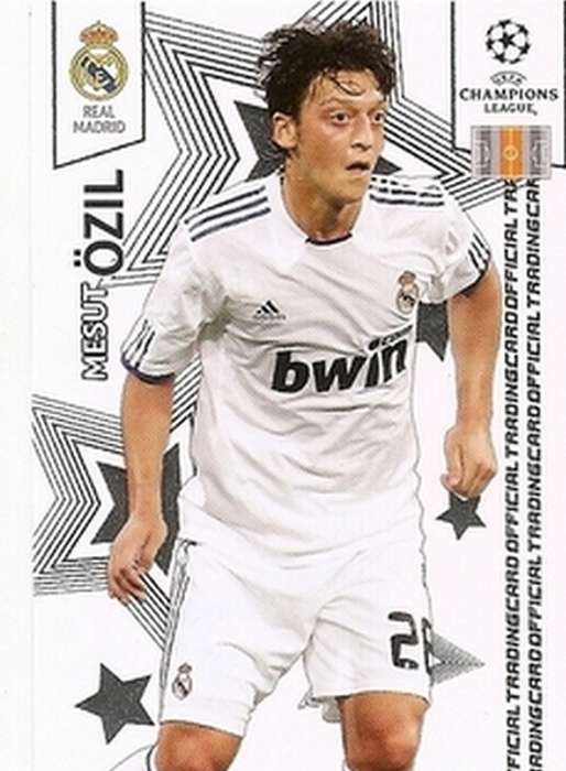 MESUT OZIL (Real Madrid) - PANINI CHAMPIONS LEAGUE PREMIUM 2010/11 - RARE TRADING CARD