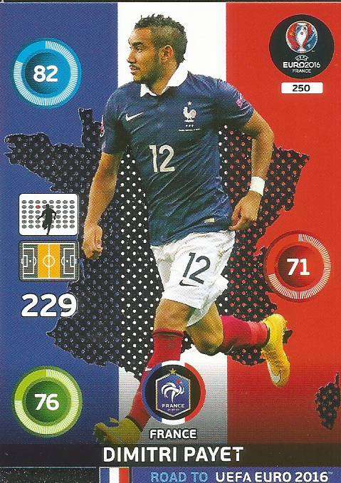 DIMITRI PAYET - PANINI Road to Euro 2016 Collection - FOIL "One to Watch" CARD 250