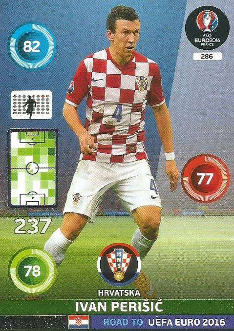 IVAN PERISIC - PANINI  ROAD to EURO 2016 COLLECTION - FOIL "DYNAMO" CARD 286