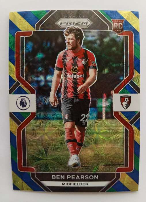 BEN PEARSON (Bournemouth) - PANINI Premier League PRIZM 2023 - ROOKIE Blue/Yellow/Green CARD 224