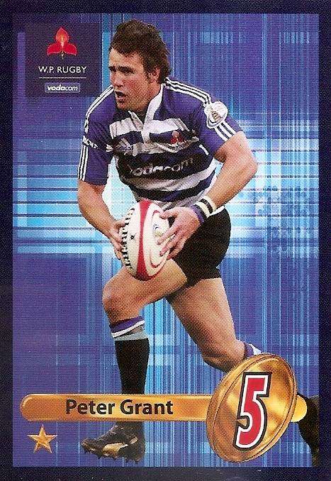 PETER GRANT (Stormers) - BIG BALL RUGBY COLLECTION  2009 -  BASE TRADING CARD