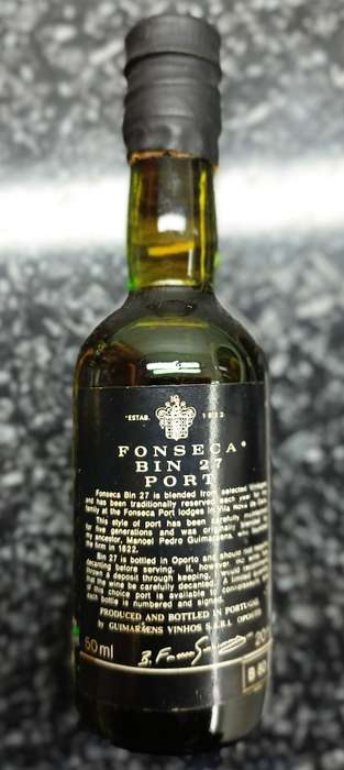 PORT WINE MINIATURE BOTTLE - FONSECA BIN 27 PORT - 50ml SEALED Circa 2002 Edition