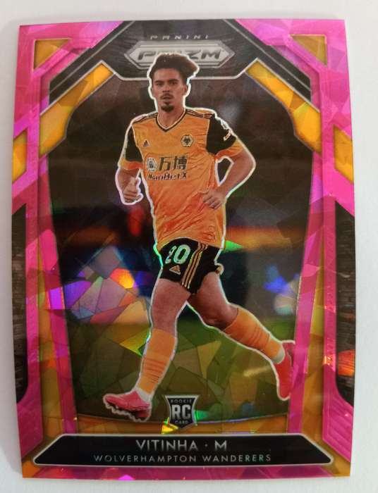 VITINHA (Wolves) - PANINI P/League PRIZM 2021 - ROOKIE `PINK CRACKED ICE` TRADING CARD 140