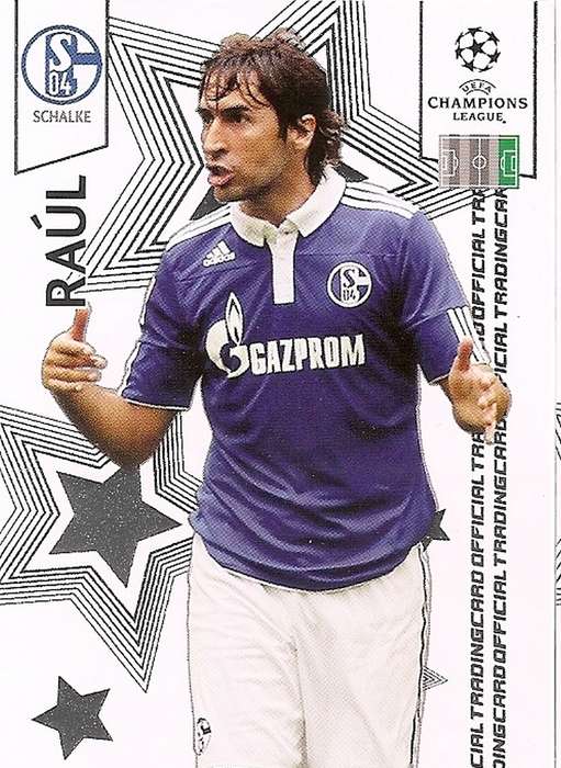 RAUL (SCHALKE) - PANINI CHAMPIONS LEAGUE PREMIUM 2010/11 - RARE TRADING CARD