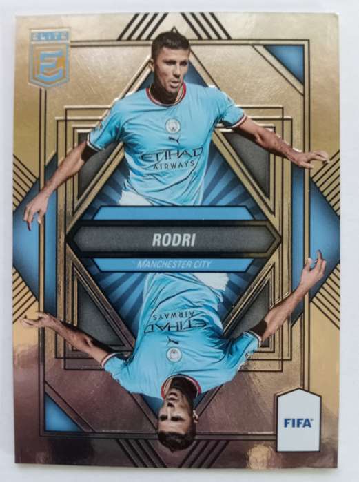 RODRI (Man City) - PANINI DONRUSS ELITE FIFA SOCCER 2023 - CHROME MIRROR TRADING CARD 22