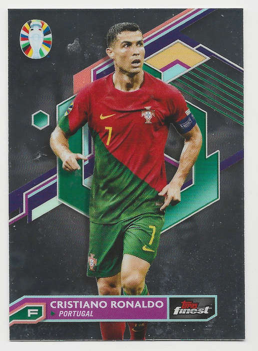 CRISTIANO RONALDO - TOPPS CHROME FINEST "ROAD to EURO" 2024 - FINEST CHROME CARD 63
