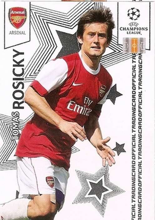 TOMAS ROSICKY (Arsenal) - PANINI CHAMPIONS LEAGUE PREMIUM 2010/11 - RARE TRADING CARD