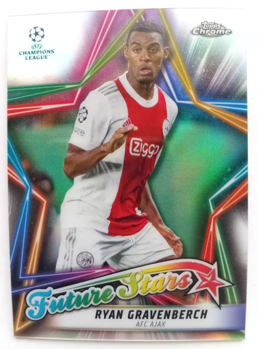 RYAN GRAVENBERCH (Ajax) - TOPPS CHROME Champ/League 2022 - CHROME Future Star  TRADING CARD FS1