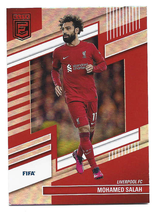 MOHAMED SALAH (Liverpool) - PANINI DONRUSS ELITE EPL 2023 - FOIL TRADING CARD 131