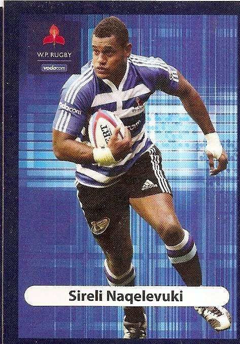 SIRELI NAQELEVUKI (Stormers) - BIG BALL RUGBY COLLECTION  2009 -  BASE TRADING CARD