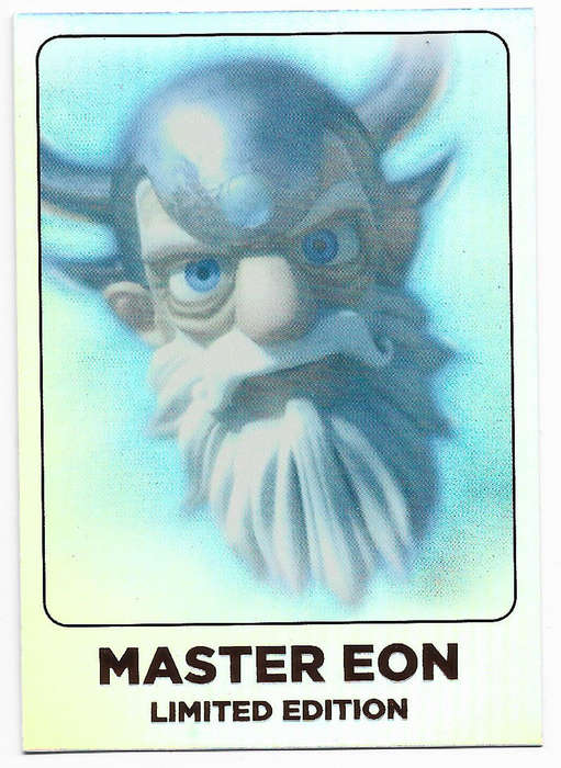 MASTER EON - TOPPS SKYLANDERS GIANTS 2013 COLLECTION - ULTRA FOIL LIMITED EDITION TRADING CARD L1