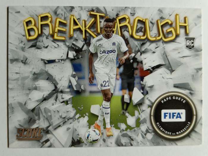 PAPE GUEYE - PANINI FIFA SOCCER 2023 - BREAKTHROUGH ROOKIE TRADING CARD 21