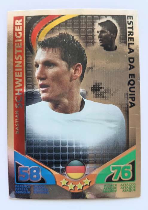 BASTIAN SCHWEINSTEIGER - TOPPS MATCH ATTAX `FIFA WORLD CUP 2010 - FOIL STAR PLAYER - MEXICAN EDITION