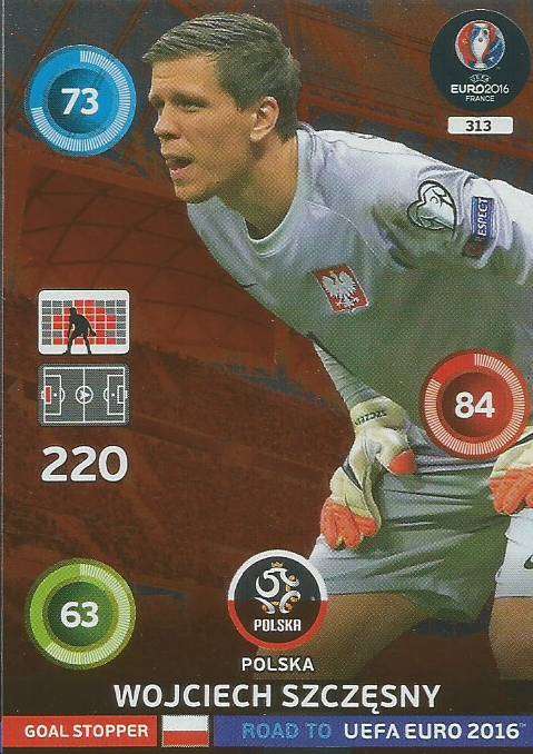 WOJCIECH SZCZESNY - PANINI  ROAD to EURO 2016 COLLECTION - FOIL "GOAL STOPPER" CARD 313
