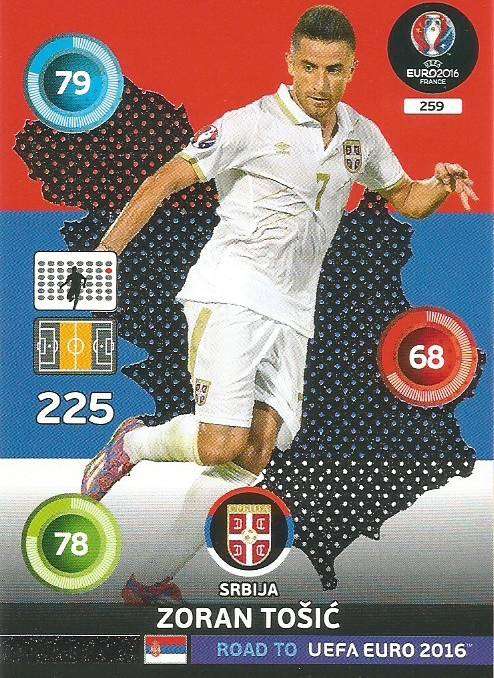 ZORAN TOSIC - PANINI Road to Euro 2016 Collection - FOIL "One to Watch" CARD 259
