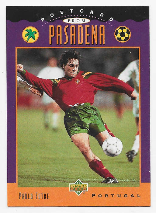 PAULO FUTRE (Portugal) - Upper Deck FIFA WORLD CUP 1994 USA PREVIEW   - ROOKIE TRADING CARD UD7