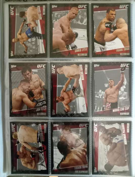 TOPPS UFC 2010 COLLECTION -  COMPLETE 200 TRADING CARD COLLECTION - IN A BINDER