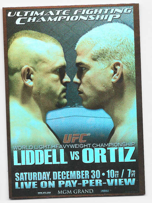 UFC 66 PROMO - TOPPS UFC 2010 COLLECTION -  FOIL "ADVERT" UFC 66 TRADING CARD