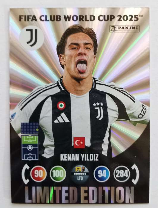 KENAN YILDIZ - PANINI CLUB WORLD CUP 2025 - FOIL LIMITED EDITION TRADING CARD