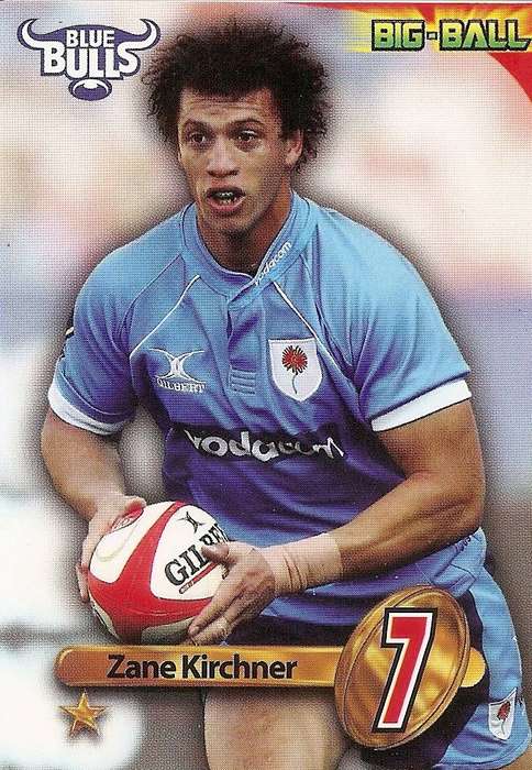 ZANE KIRCHNER - BIG BALL 2010 RUGBY COLLECTION -  BASE TRADING CARD BB38