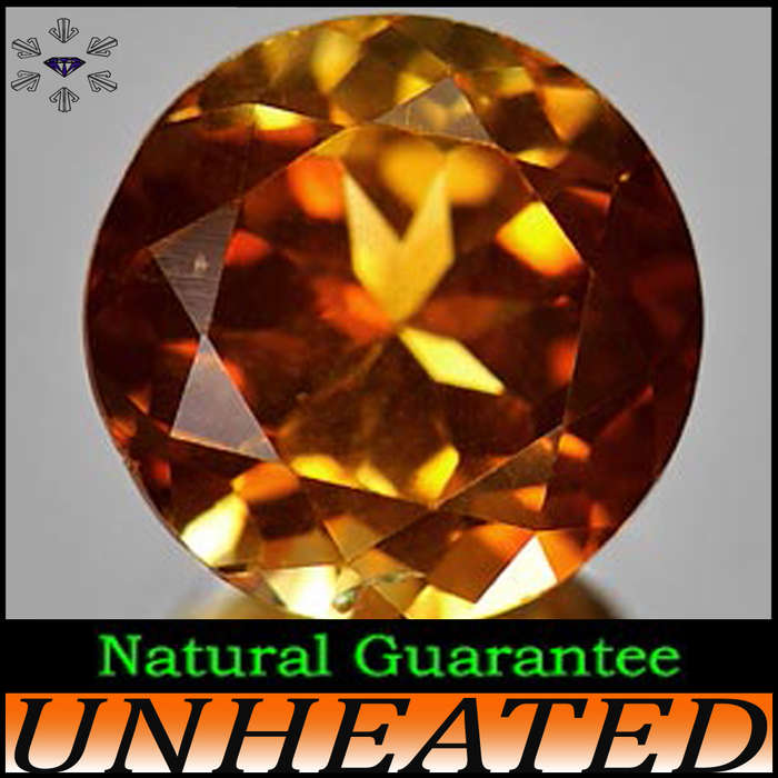 2.36ct Untreated Brilliant Brazilian Topaz - VS - Imperial Champagne Round Gem