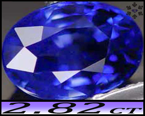 2.82ct Intense Blue Sapphire - VVS - Modern Mix Facet Oval (Synthetic Corundum)