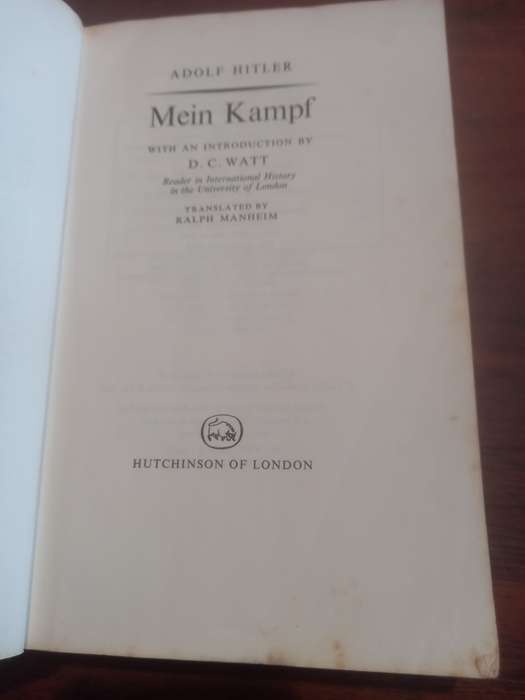 HITLER'S MEIN KAMPF