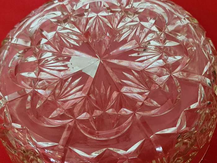 Pressed glass bowl