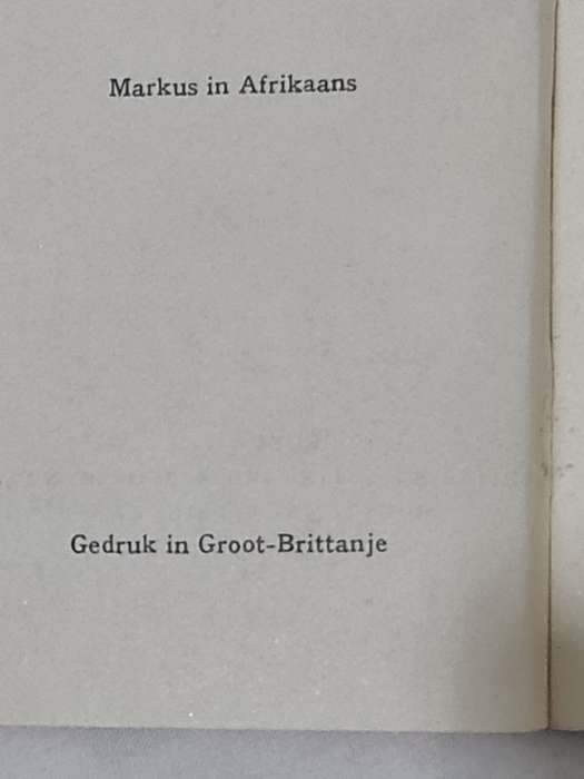Die Heilige Evangele volgens Markus 1953