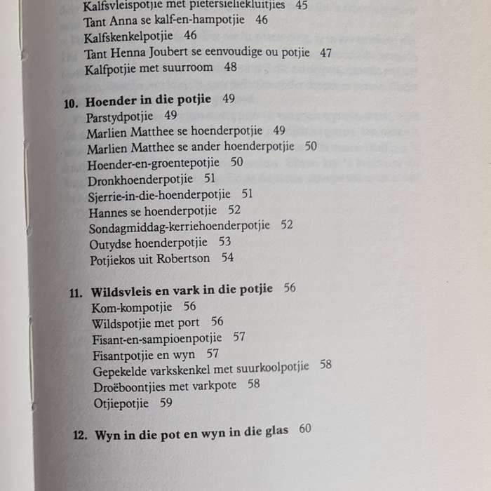 Book: Dine van Zyl, Potjiekos resepte boek