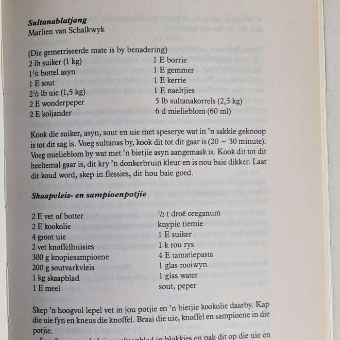 Book: Dine van Zyl, Potjiekos resepte boek