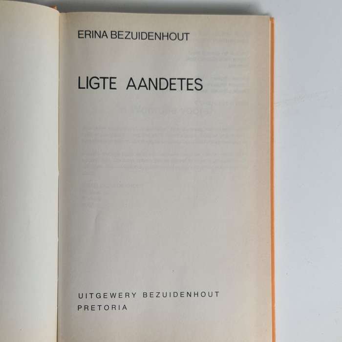 Ligte aandetes deur Erina Bezuidenhout resepte Boek.