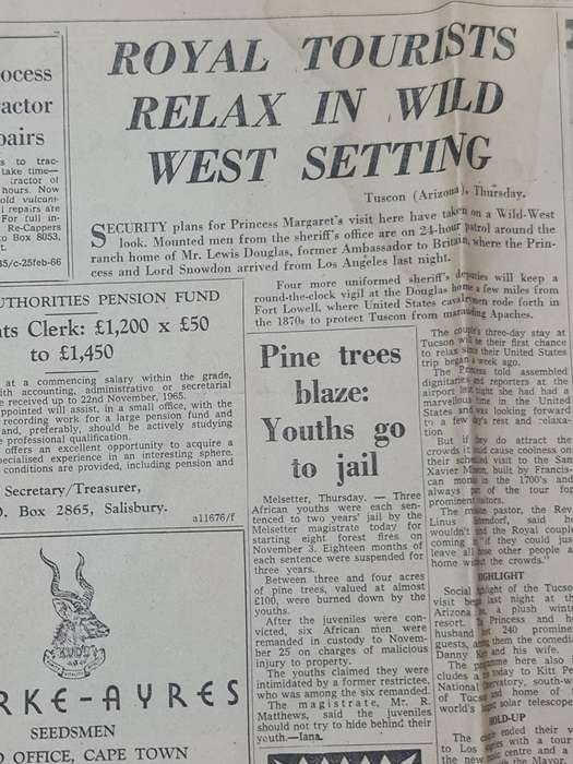 The Chronicle, Bulawayo, Friday, November 12, 1965 News Paper